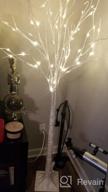 img 1 attached to 8FT 132 LED Birch Tree - Perfect For Home, Festival, Party & Christmas Decorations | Indoor/Outdoor Use | Warm White Lights review by Will Singh