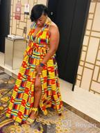 img 1 attached to Bold African Print Maxi Dress For Women - Stunning Dashiki Long Dress review by Rey High