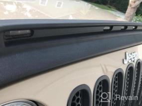 img 2 attached to Protect Your Jeep Wrangler JK With Auto Ventshade (AVS) 753060 Aeroskin LightShield Hood Protector In Black!