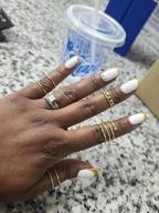 img 1 attached to Bohemian Knuckle Ring Midi Ring Set - 65 Pieces, Vintage Stackable Rings In Hollow Silver And Gold, Fashionable Finger Knuckle Midi Rings For Women By LOYALLOOK review by Mitch Wright