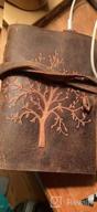 img 1 attached to Leather Journal Notebook For Women - Embossed Tree Of Life, 7 X 5 Inches Mens Diary With 400 Pages Lined Paper College Ruled - Inspirational Gift Idea. review by James Jones