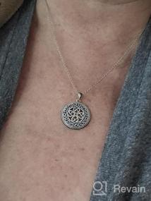 img 8 attached to Stunning 925 Sterling Silver Celtic Medallion Pendant Necklace - 20 inch