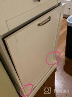 img 1 attached to 🗑️ ECLife Tilt Out Kitchen Trash Cabinet Free Standing Recycling Cabinet Trash Can Holder with Drawer and Removable Bamboo Cutting Board - Black review by Frank Bruton