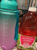 img 1 attached to 64Oz Motivational Water Bottle With Time Marker, Straw & Leakproof Tritan BPA Free Jug For Daily Fitness, Gym & Outdoor Sports - Fidus Large Half Gallon review by Kyle Smernes