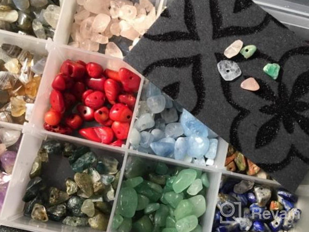 img 1 attached to 💎 Sparkle with Colle Crystal Beads: 400 Healing Natural Gemstones Set for Jewelry Making Supplies review by Eric Edgar