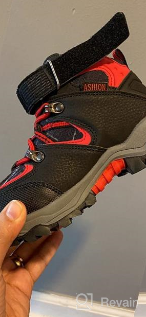 img 1 attached to 👟 Ultimate Outdoor Protection: Fur Lined Anti Slip Weather Walking Boys' Shoes for All Terrains review by Adrian Smart