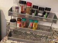 img 1 attached to Efficient Cabinet And Wall-Mounted Spice Rack Organizer For An Organized And Accessible Kitchen! review by Wade Brooks