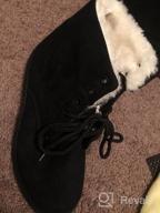 img 1 attached to Women'S Winter Snow Boots: Suede Cotton, Warm Fur Lined, Anti-Slip Waterproof Booties review by Maribel Gilbe