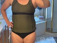 img 1 attached to Stylish And Sporty: GRAPENT Women'S Colorblock Racerback Tankini Set For Chic Swimwear review by Joshua Turner