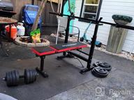 img 1 attached to Boost Your Fitness Routine: OppsDecor Adjustable Weight Bench With Barbell Rack For Home Gym Strength Training review by Mark Saric