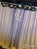 img 1 attached to 10Ft X 10Ft White Backdrop Curtain For Wedding, Valentine'S Day, New Year & Baby Show Photography review by Timothy Hughes