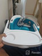 img 1 attached to Ingenuity Baby Base 2-in-1 Booster 🪑 Seat: Self-Storing Tray & Floor Chair, Cashmere review by Eduardo Purewal
