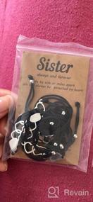 img 8 attached to Набор браслетов Sister: подходящие к сердцу ювелирные подарки для женщин и близнецов от Tarsus