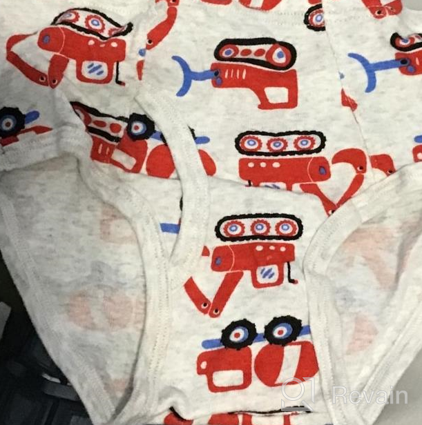 img 1 attached to HeyKing Little Boys Briefs: 100% Cotton Toddler Underwear, Trucks and Dinosaurs Prints, Breathable Comfort - Pack of 6 review by Daniel Espinoza