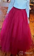 img 1 attached to Kids Lace Pageant Party Christmas Ball 👗 Gown Dress with Long Sleeves - Flower Girl Dress review by Becky Rojas