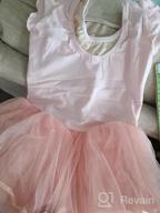 img 1 attached to Girls' Cotton Ballet Leotard Tutu Skirted Dress With Front Lining - Perfect For Dance review by Wanda Kolb