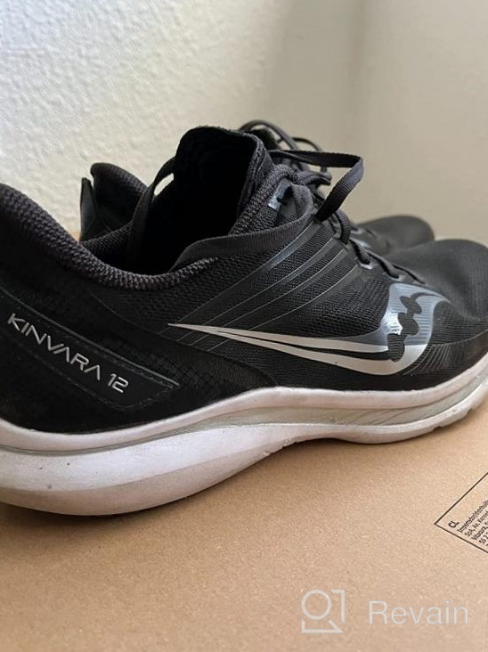 img 1 attached to Saucony Kinvara Athletic Shoes for Men - Black/Silver (Medium) review by Sean Perry