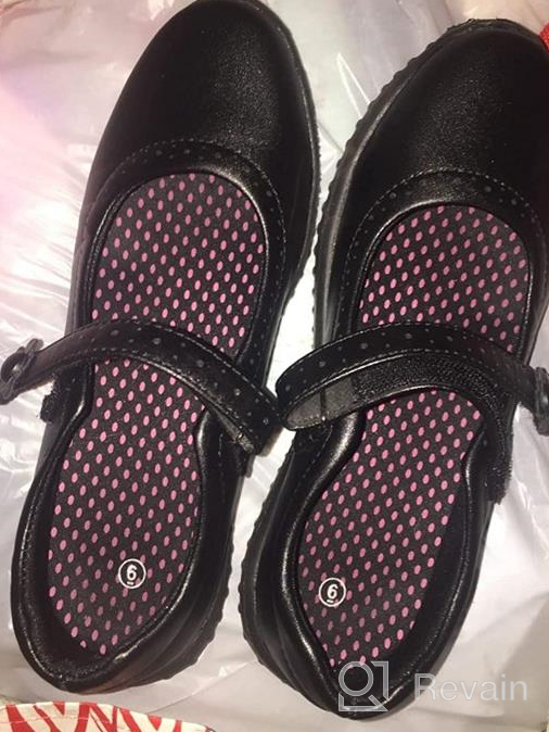 img 1 attached to JABASIC Girls' School Uniform Shoes - Stylish Girls' Footwear and Flats review by Brittney Stone