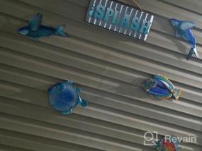 img 8 attached to 2PCS Metal Fish Wall Decor - Perfect For Outdoor Ocean, Beach & Pool Decoration!