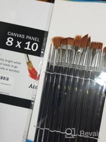 img 7 attached to 12 Professional Paint Brushes Set For Kids & Adults - Ideal For Acrylic, Water Color, Easter, Halloween And Face Painting
