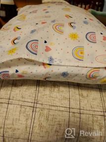 img 7 attached to Soft & Washable Toddler Pillow - Perfect For Travel, Cot & Sleeping | 13X18 Cotton Pillowcase Included