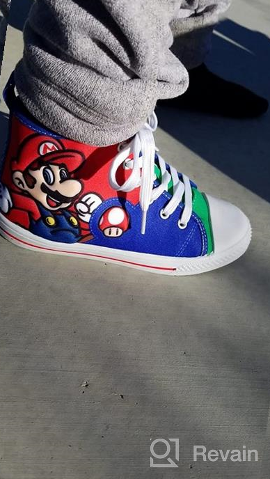 img 1 attached to Super Mario Brothers Nintendo Sneaker Boys' Shoes and Sneakers review by William Mistretta