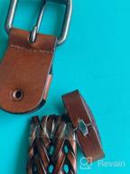 img 1 attached to Whippy Leather Braided Fashion Buckle review by Michael Heidelberg