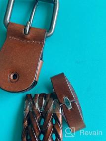 img 5 attached to Whippy Leather Braided Fashion Buckle