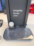 img 2 attached to 🔌 Mophie Travel Kit - Portable Wireless Charging for Samsung, Apple iPhone 8/X & Other Qi-Enabled Phones - Black (409901792) review by Seo Jun Seog ᠌