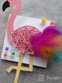 img 5 attached to Craft-Tastic String Art Kit For Kids - Includes Everything For 2 DIY Projects Featuring Flamingo And Pineapple Patterns - Fun And Easy Arts And Crafts Activity