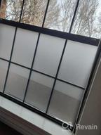 img 1 attached to Niviy Blackout Window Film - Sun Blocking Removable House Privacy Tint | 17.7" x 78.7" | Frosted Glass Window Cover review by Nick Walker