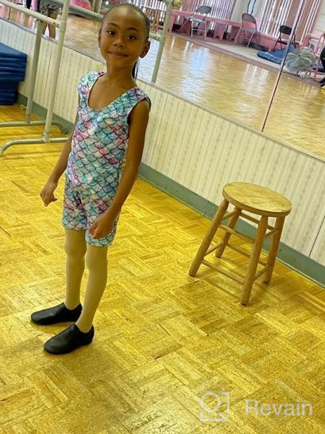 img 1 attached to Kids Gymnastics Leotard With Shorts 3D Graphic Sparkly Dance Biketard Unitards 2-10 Years - Idgreatim review by Elliotte Rogers