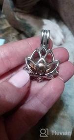 img 5 attached to Imrsanl'S Elegant Lotus Flower Ash Pendant Necklace With Mini Urn For Cremation Ashes: A Beautiful Memorial Jewelry Piece