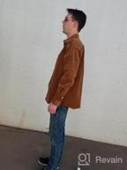 img 1 attached to Mens Cotton Stretch Corduroy Shirt Long Sleeve Button-Up Casual Jackets review by Stephen Parkell