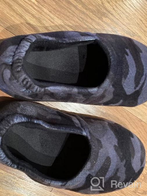 img 1 attached to Comfortable & Durable Camouflage Grey Slippers for Little/Big Kids - LA PLAGE review by Jose Wititsuwannakul