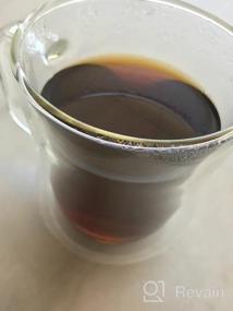 img 7 attached to ☕ Кофейные чашки PunPun Clear - Двухслойные стаканчики из стекла для эспрессо с большой ручкой (380мл, Набор из 2)