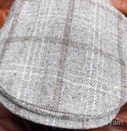 img 1 attached to Men'S Winter Wool Blend Irish Ivy Flat Newsboy Cap With Ear Flaps, 56-60CM review by John Miller