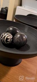 img 6 attached to Folkulture 12-Inch White Mango Wood Fruit Bowl For Stylish Kitchen Counters And Table Centerpieces