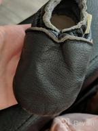 img 1 attached to 👶 SAYOYO Cowhide Toddler Boys' Slippers with Skid-Resistant Prewalker Soles review by Eric Grayson