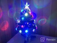 img 1 attached to 🎄 festive 60 cm Christmas tree with artificial lights and dazzling illumination review by Wiktor Wojciechowski ᠌