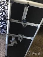 img 1 attached to Professional Rolling Makeup Case By OUDMAY - 2 In 1 Aluminum Storage Organizer With Locks & Folding Trays (Pink) review by Stephen Schmidt