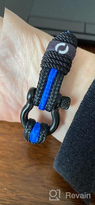 img 1 attached to Thin Blue Line Law Enforcement Bracelet - Perfect Gift for Police Officer review by Brandon Wong