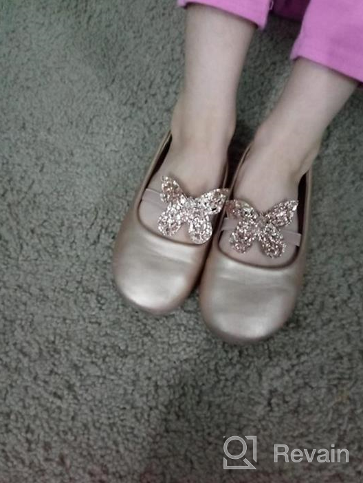 img 1 attached to 👑 Mowoii Glitter Sparkle Princess Rhinestone Girls' Shoes: Dazzling Footwear fit for Royalty review by Patrice Dorsey