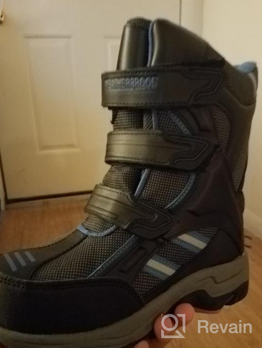 img 1 attached to Ultimate Outdoor Performance: Weatherproof Insulated Durability Boys' Shoes for All Weather Closures review by Shawn Lamp