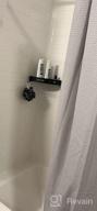 img 1 attached to Dark Grey 2-Tier Corner Shower Shelf - No Drilling Required! Wall Mounted Bathroom Caddy Organizer For Kitchen review by Joe Jimenez