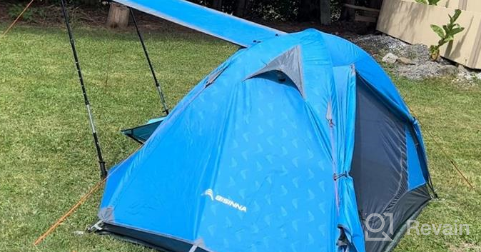 img 1 attached to BISINNA 2-Person Double Layer Backpacking Tent With Two Doors, Lightweight, Waterproof, Easy Setup, Large Space, Ideal For Camping, Hiking, Traveling, And Hunting During 3 Seasons review by Nate Mims