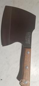 img 6 attached to Kitory Frozen Meat Cleaver, Massive Forged Super Heavy Duty Kitchen Axe Knife, Axes Butcher Chopper For Big Bone And Frozen Meat -1.68 LB-K2
