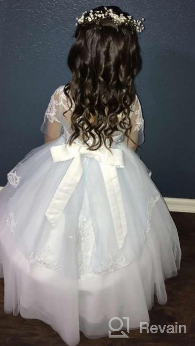 img 1 attached to 👗 White Girls' Clothing for Communion: First Communion Dresses – The Perfect Choice review by Austin Hearshman