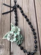 img 1 attached to 🎓 Graduation Gift: Kukui Nut Lei Necklace with Ribbon Bow Closure - Hawaiian Style and Chunky Design review by David Bartan