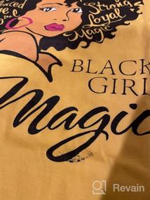 img 5 attached to Natural Hair Queen Graphic Tees For Women - Fashionable Black Girl Magic T-Shirts For Afro-American Females